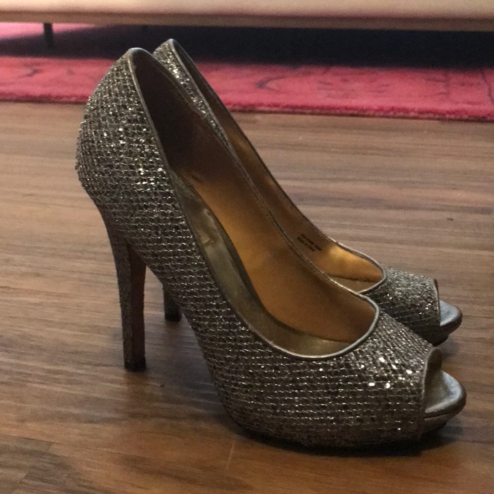 Badgley Mischka sparkle heels